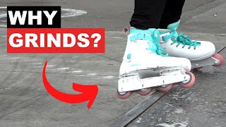 Why is Aggressive Rollerblading Mostly Grinds?