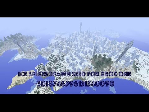 Minecraft Xbox One PS4: Rare Ice Spikes Biome Seed Spawn!