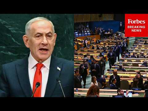 UN Delegations Walk Out On Benjamin Netanyahu At General Assembly Speech