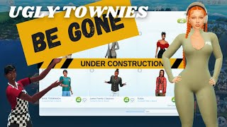 Say GoodBYE to UGLY TOWNIES | MODS for population control | #sims4 EP Giveaway Rules