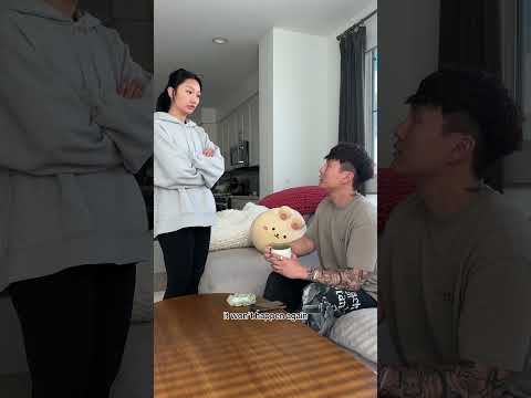 What was in the cup? 🤨 #couple #couplecomedy #shorts