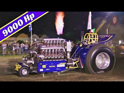 Tractor Pulling Tornado 2 by Team Turbo 2000 - 9.000Hp & 3x V12 Allison Engines! - Highlights 2017