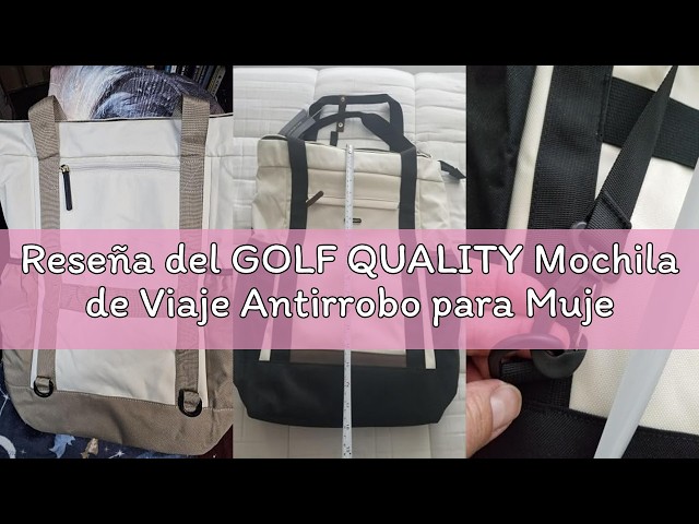Vídeo relacionado con GOLF QUALITY Mochila Mujer, Mochila Ordenador Portátil de 16 Pulgadas Mochila Viaje 2 IN 1 Mochila Bolsa de Mano, Mochila Escolar Impermeable Laptop Backpack para Trabajo Universidad,Marrón