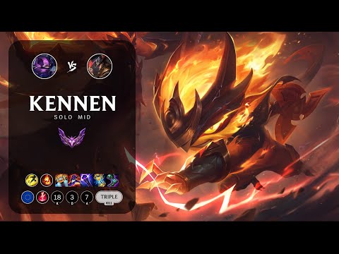Kennen Mid vs Twisted Fate - EUW Master Patch 12.23