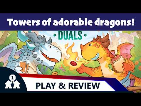 Towers of adorable dragons! | Flamecraft Duals solo play and review | One Stop Co-Op Shop