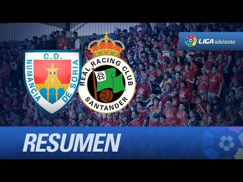 Resumen de CD Numancia (0-2) Racing de Santander