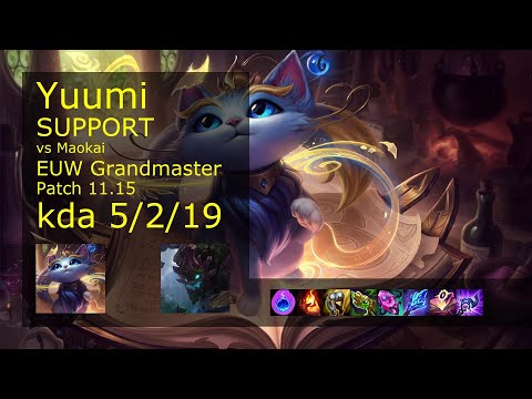 Yuumi Support vs Maokai - EUW Grandmaster 5/2/19 Patch 11.15 Gameplay