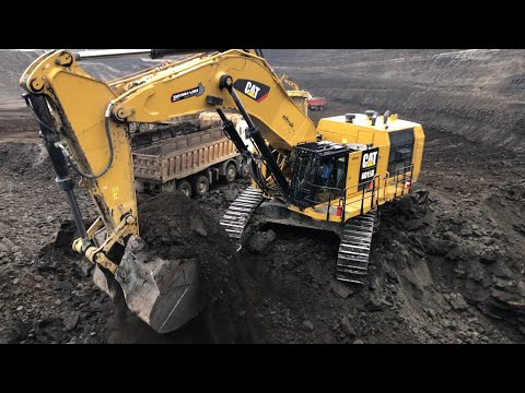Caterpillar 6015B Excavator Loading Trucks - Sotiriadis Mining Works