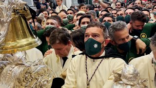 Antonio Banderas, muy emocionado en la Semana Santa de Málaga