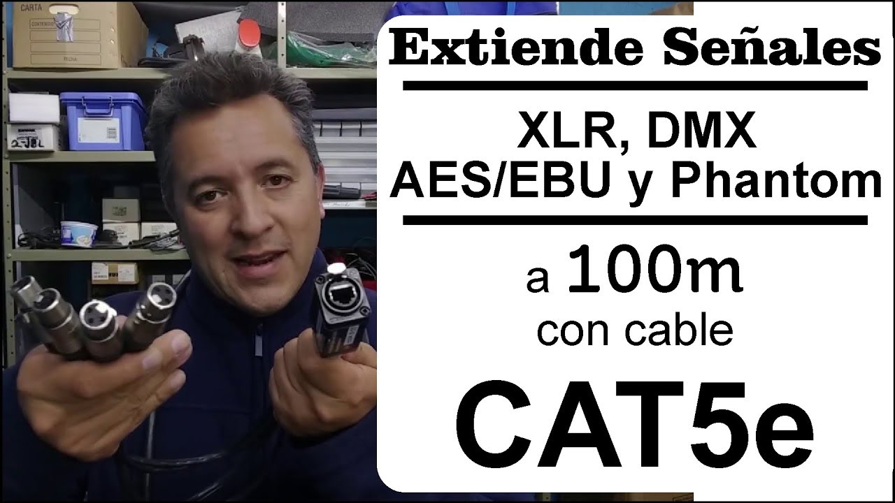 Video de CAT-EXTENDER análogo o DMX