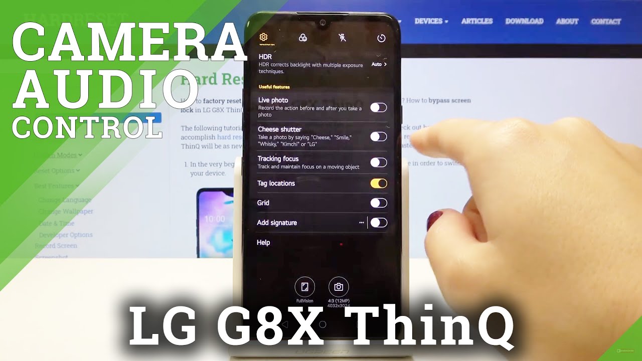 How to Activate Audio Control on LG G8X ThinQ – Use Camera Audio Control