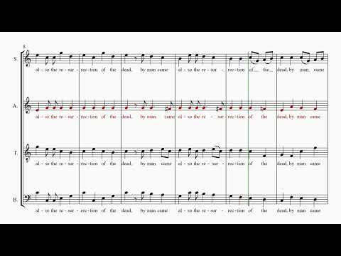 Handel's Messiah Part 46 - Since by man came death  - Alto practice part