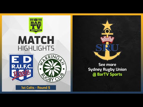Eastwood v Warringah - 1sts Colts Highlights | Sydney Rugby Union 2022