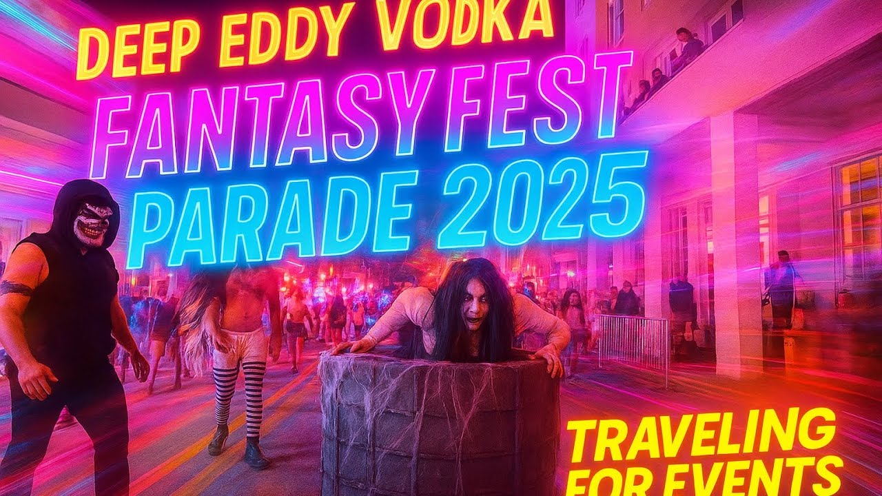 Deep Eddy Vodka Fantasy Fest Parade 2025 | Behind the Scenes & Full Parade 4K | Traveling For Events