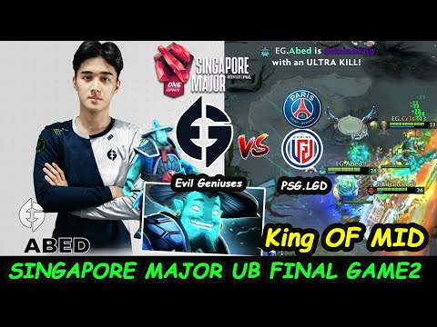 Evil Geniuses vs PSG.LGD | Abed Storm Spirit KING OF MID Singapore Major Upper Bracket Final Game2