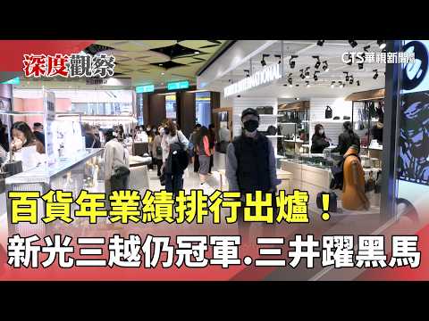 百貨年業績排行出爐！　新光三越仍冠軍.三井躍黑馬