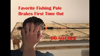 Favorite Balance Fishing Pole Brakes first time using it