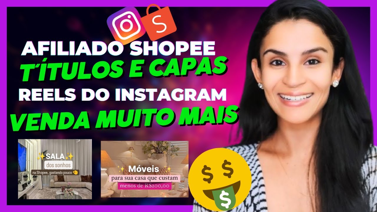 AFILIADO SHOPEE- COMO FAZER CAPA E TÍULO CHAMATIVOS PARA REELS DO INSTAGRAM VENDA MUITO MAIS (NOVO)