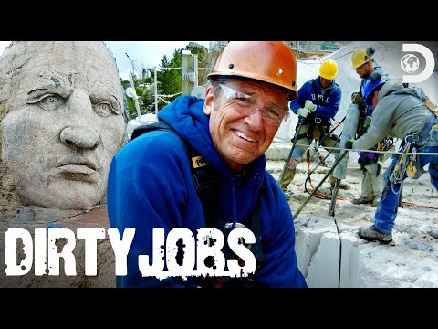 Mike Rowe Breaks Huge Rocks at the Crazy Horse Memorial | Dirty Jobs