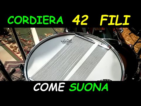 Cordiera 42 fili come cambia il suono del rullante #164