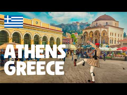 Athens, Greece — Walking Tour 4K 🇬🇷