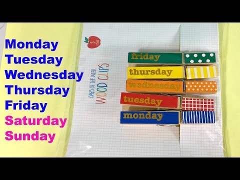 Învățăm zilele Săptămânii în Engleză 📚