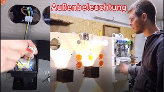 Außenbeleuchtung / Fassadenbeleuchtung anschließen