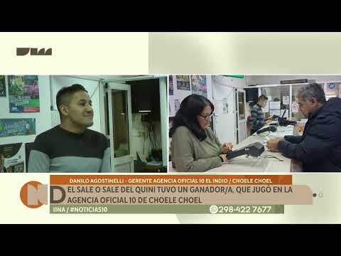¡Qué suerte! Un apostador/a se llevo 126 millones de pesos del Quini en Choele Choel