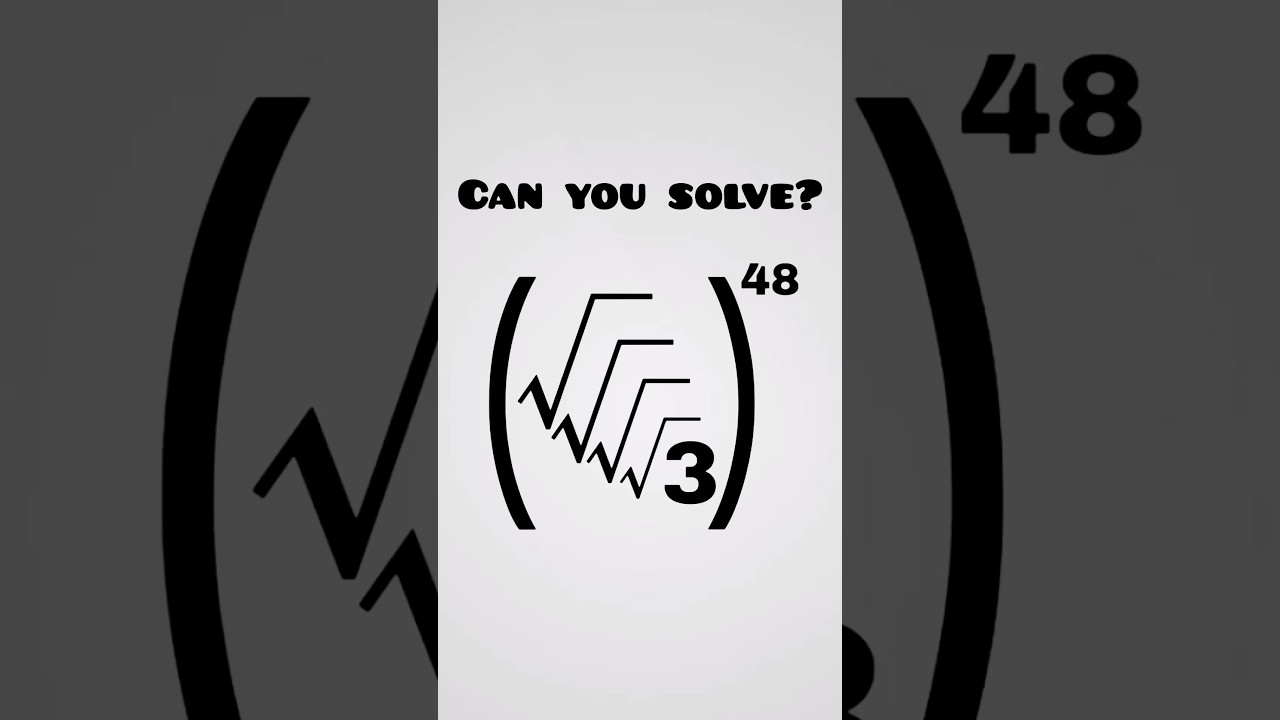 A Nice square root problem #maths #shorts