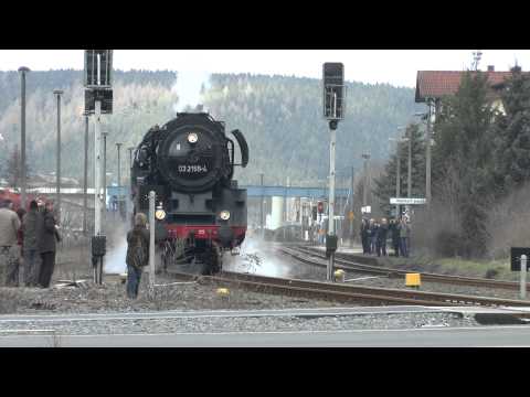 03 2155 beim Plandampf im Werratal 2013