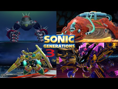 Sonic Generations (3DS) [4K] - All Bosses (S-Rank)