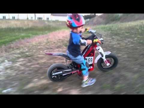 Deegan on his Oset. Hill climbing practice