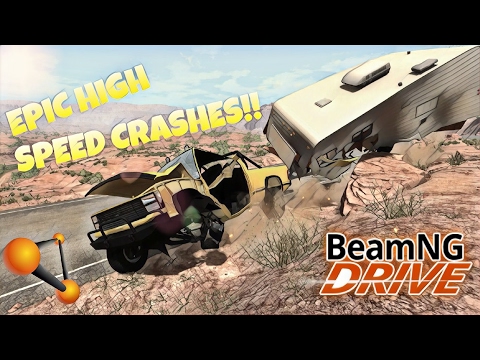 BeamNG Drive - Epic High Speed Crash 4 - Bonus Fails
