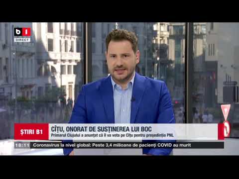 STIRI B1 ORA 18.00 DIN 22 MAI 2021 - INCURCATURA PE PLATFORMA DE VACCINARE