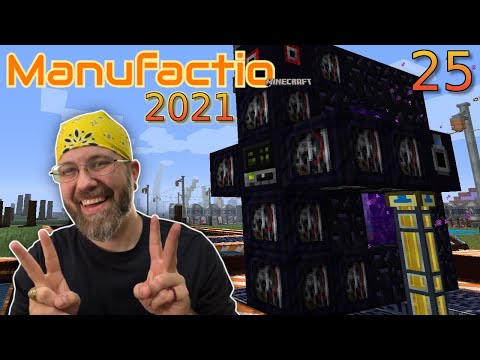 Lets Play Manufactio EP 25 - Hellforge Modular Machinery Mod! Automated Blaze Rods!