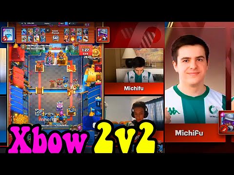 Michifu X-Bow Making its debut in 2v2 - CRL West 2020 Fall  Clash Royale