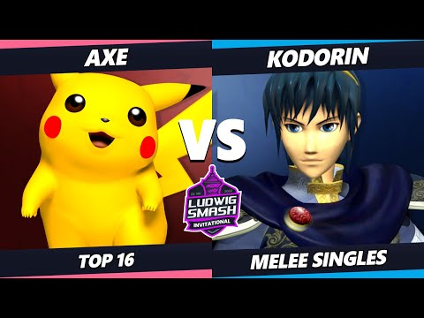 Ludwig Invitational - Axe (Pikachu) Vs. Kodorin (Marth) SSBM Melee Tournament