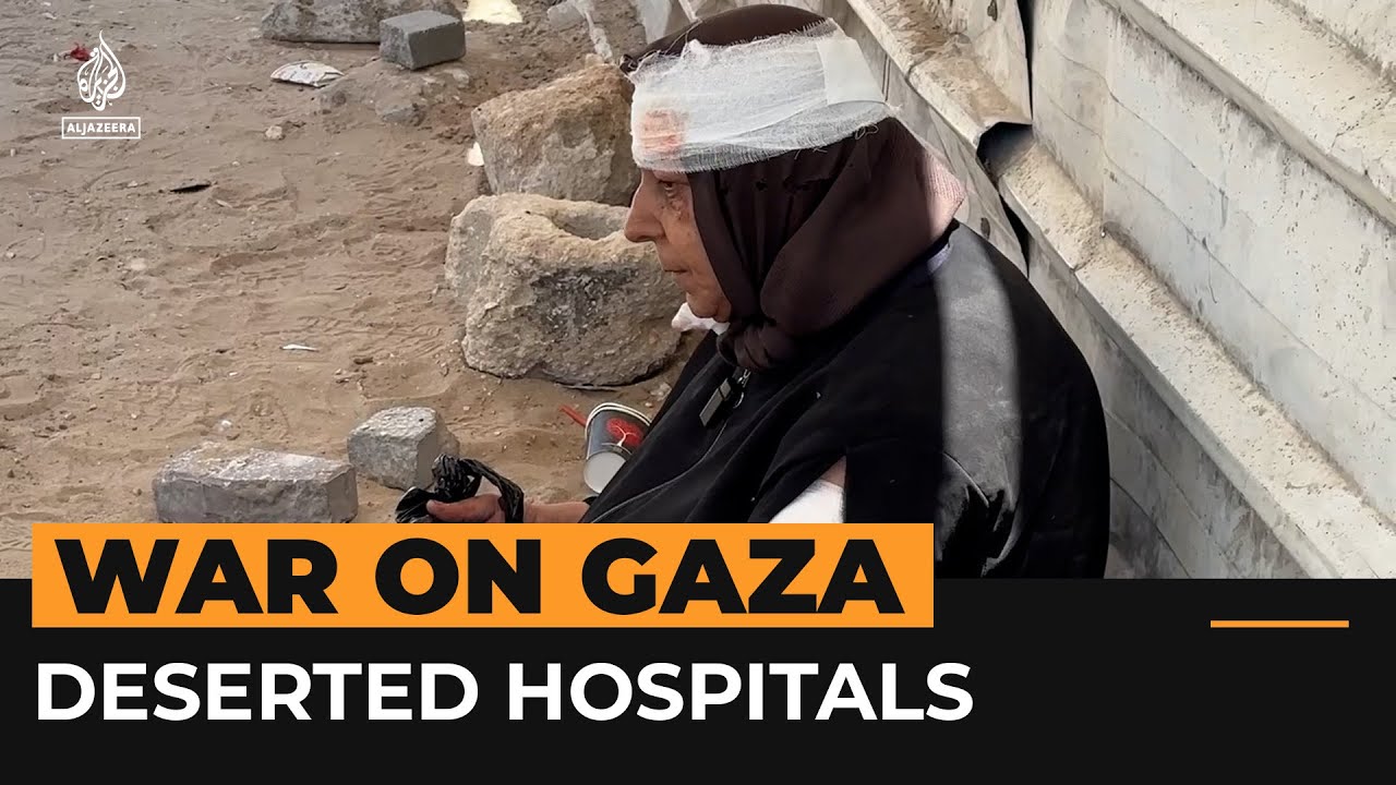 Elderly Palestinians seek help at deserted Gaza City hospital | Al Jazeera Newsfeed