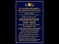 GRADUATION DAY 2025 - St.Mary's College Bela