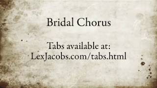 Here Comes the Bride / Wedding March Guitar. Easy Tabs. Fingerpicking, not just chords