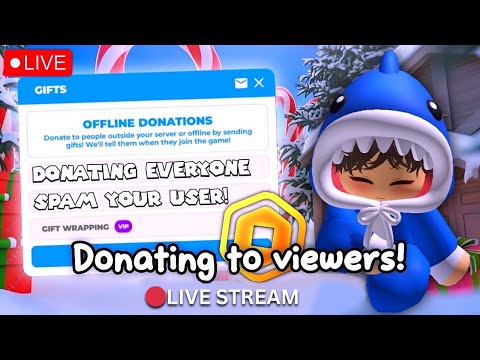 🔴LIVE🔴 Donating To Viewers! - 💸 PLS DONATE LIVE #giveaway #robux #plsdonate #gifting #roblox #update