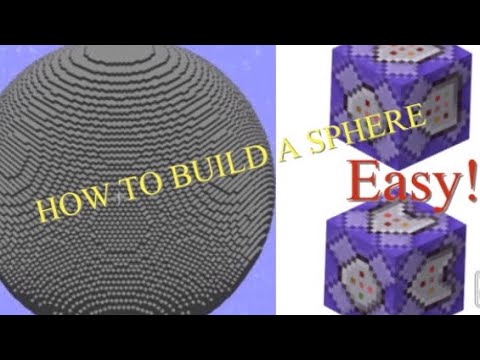 How To Build Spheres With 1 Command! | Minecraft