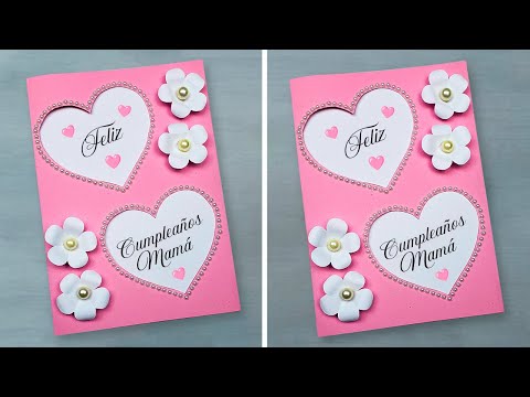 Linda tarjeta de  Cumpleaños para Mamá ⭐️❤️ DIY Birthday greeting card