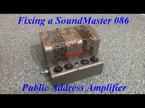 Reparatur eines SoundMaster 086 Röhrenverstärkers von 1948