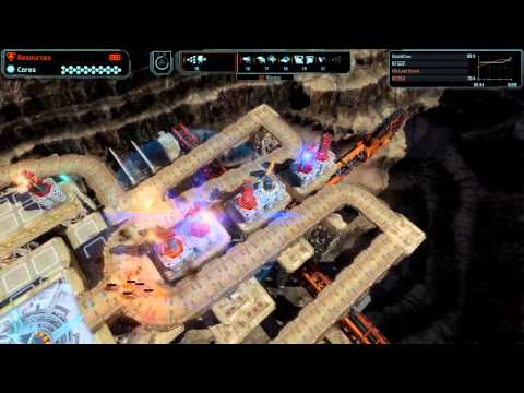 Defense Grid 2 Gold Medal Walkthrough [Hard] Mission 13 Deep End - No Tower Items