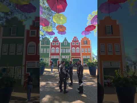 A famosa Rua dos Guarda-Chuvas de Holambra