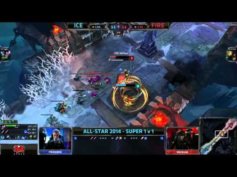 Froggen (Yasuo) vs Weixiao (Jarvan) - 1 vs 1 Highlights - All Star 2014 - League of Legends