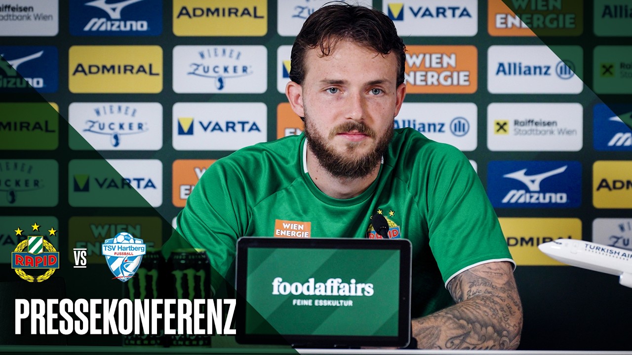 Pressekonferenz vor dem Spielgegen den TSV Hartberg