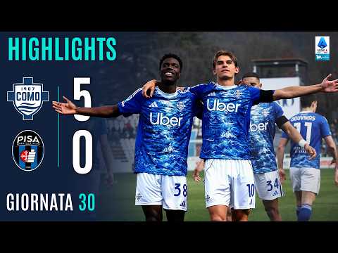 Video highlights della Como vs Pisa (5 a 0) - Giornata 30 - Fantacalcio e fantamedie