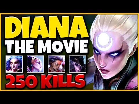 *MY NEW MAIN* DIANA REWORK THE MOVIE (BEST PLAYS 2019) - League of Legends